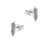 Feathers Silver Stud Earring STS-6542